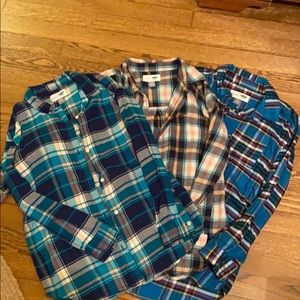 Old Navy Flannel Shirts (3) - Boyfriend style